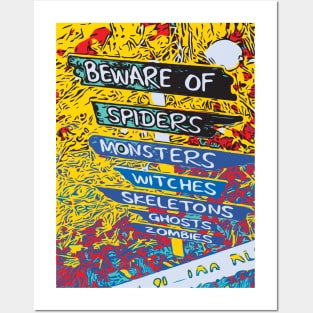 Fasbytes Halloween ‘beware of witches, zombies… Posters and Art